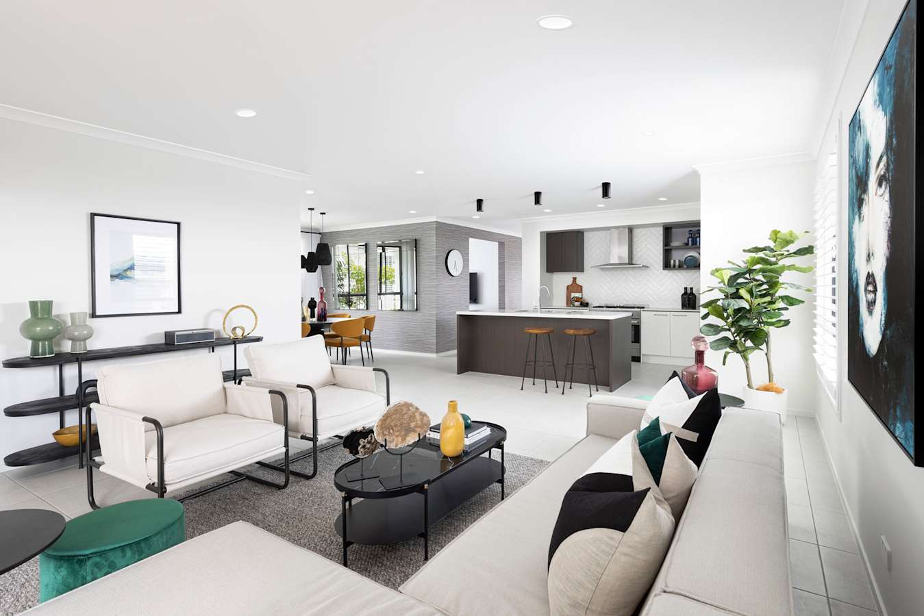 Flame 27 home design living room