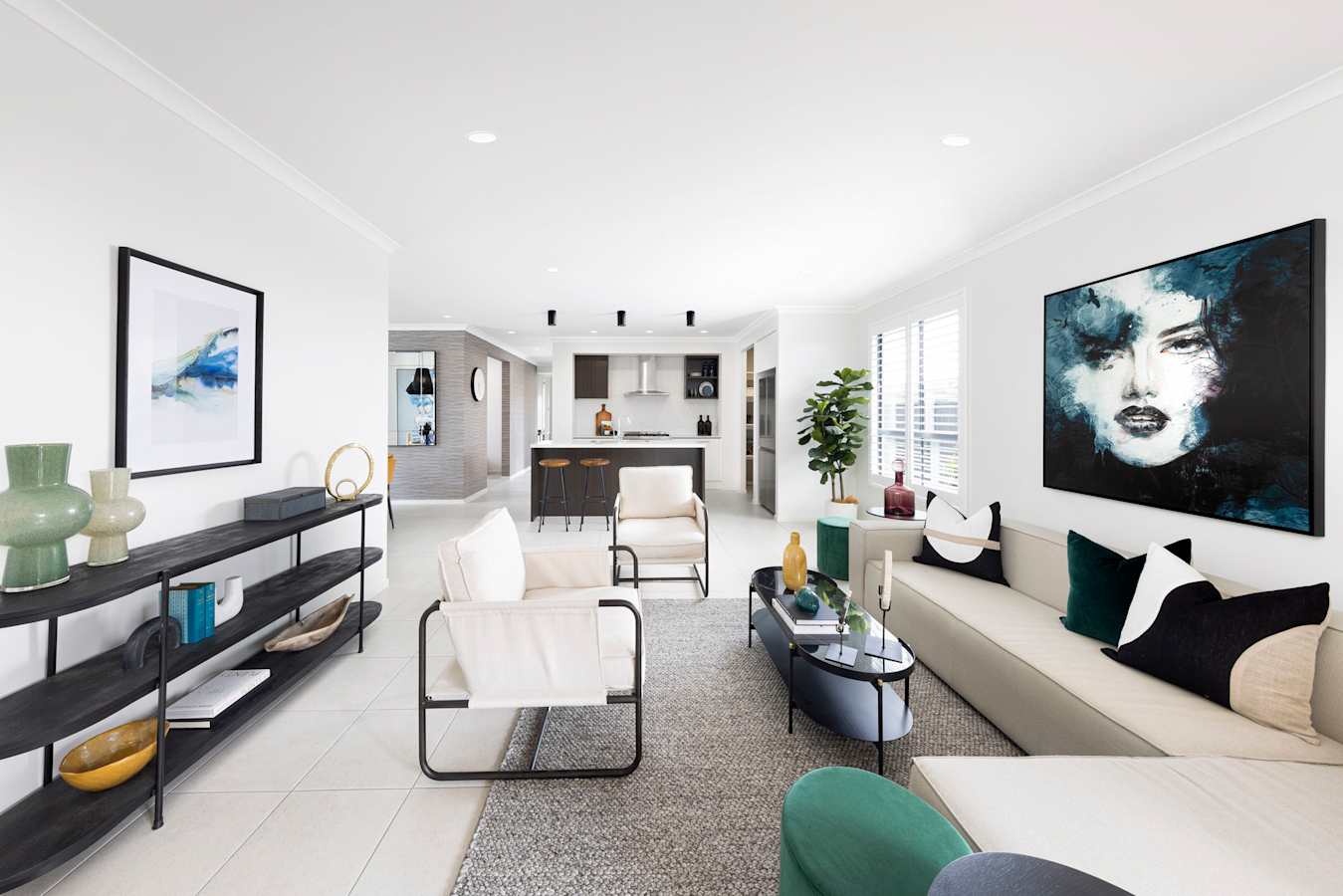 Flame 27 home design living room