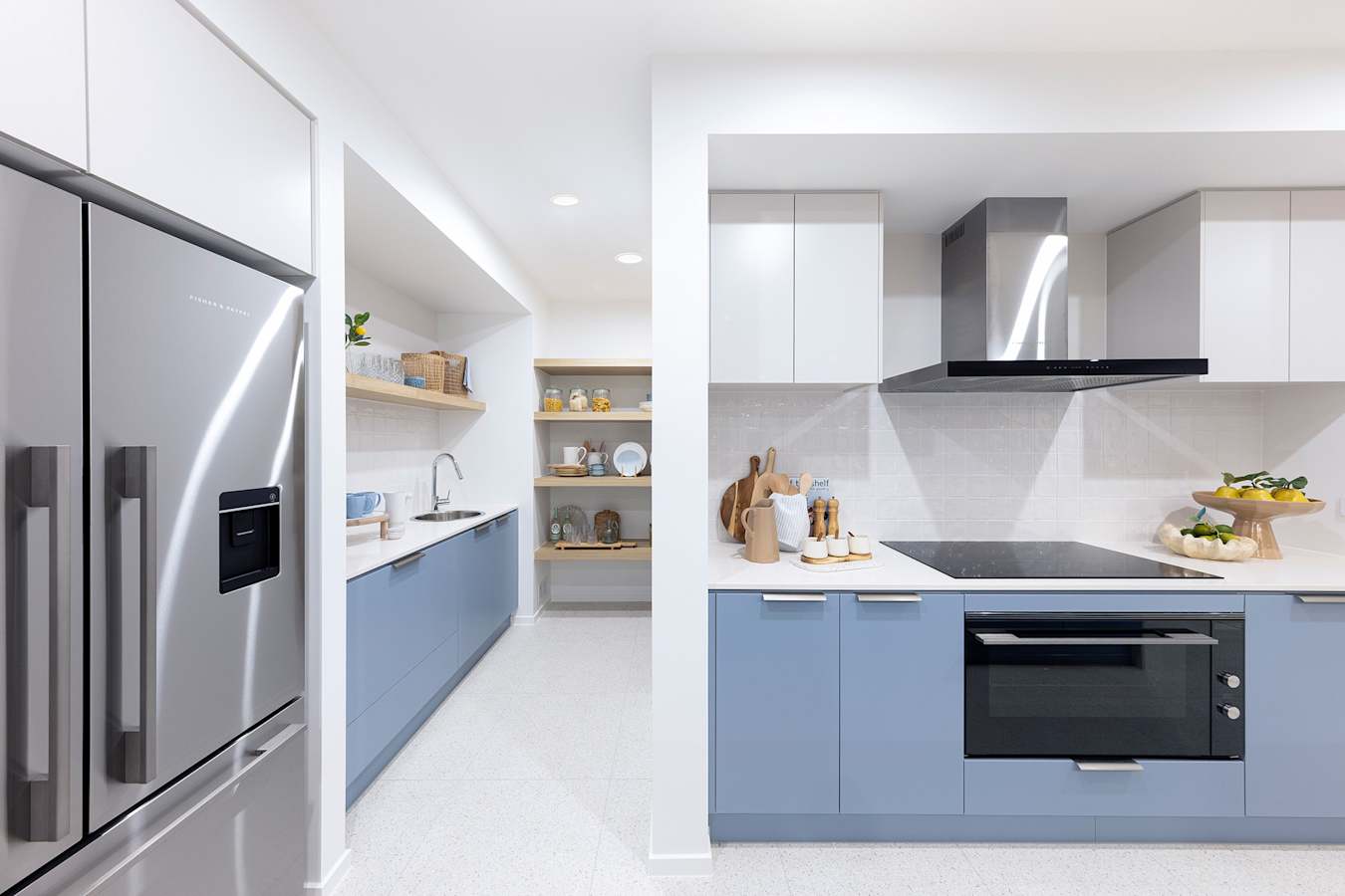 Preston 35 Display. Coastal Design Style. Kitchen