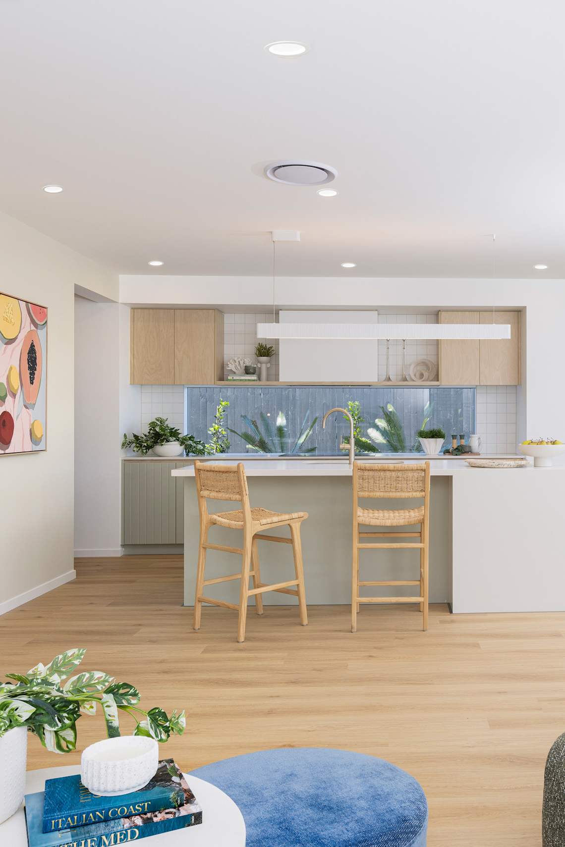 Lotus 34 home design kitchen in Coastal style