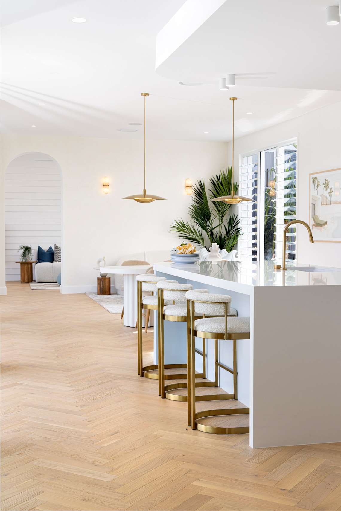 BLK43A house design kitchen in Coastal style - Luxury Home Designs