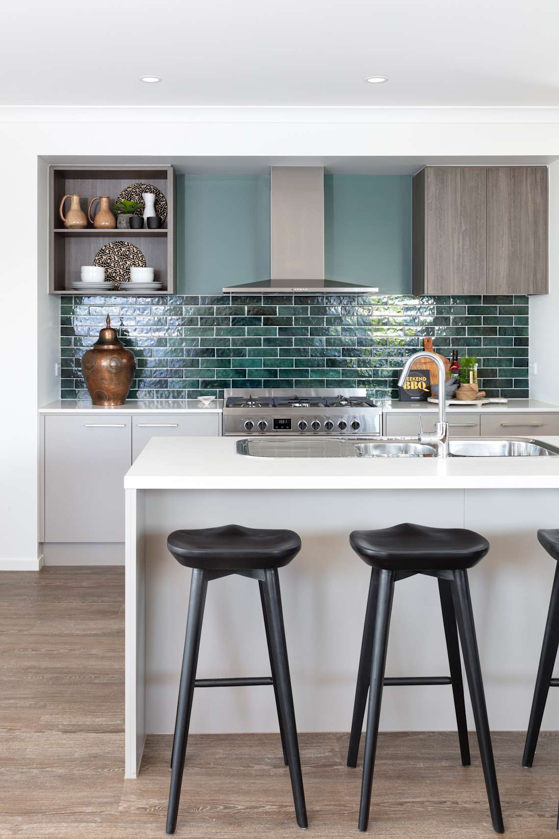 Maple 26 home design kitchen in Global style - Caboolture Builders