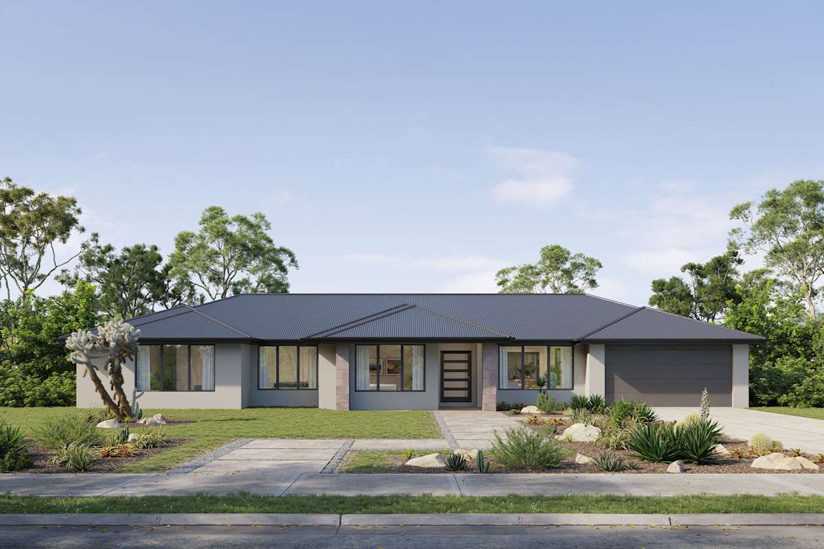 Flora house design with iris facade