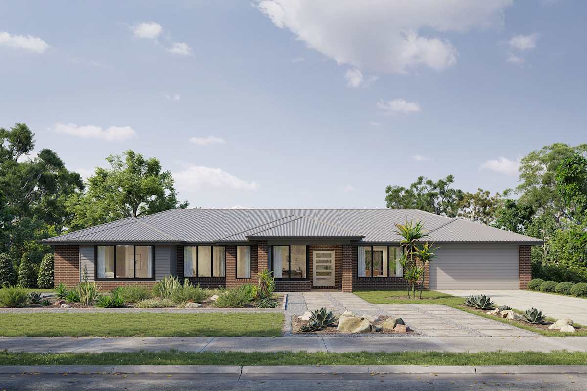 Flora house design with terra facade