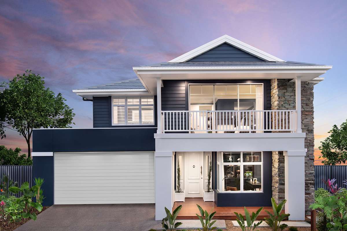 Lotus 34 house design with georgia facade