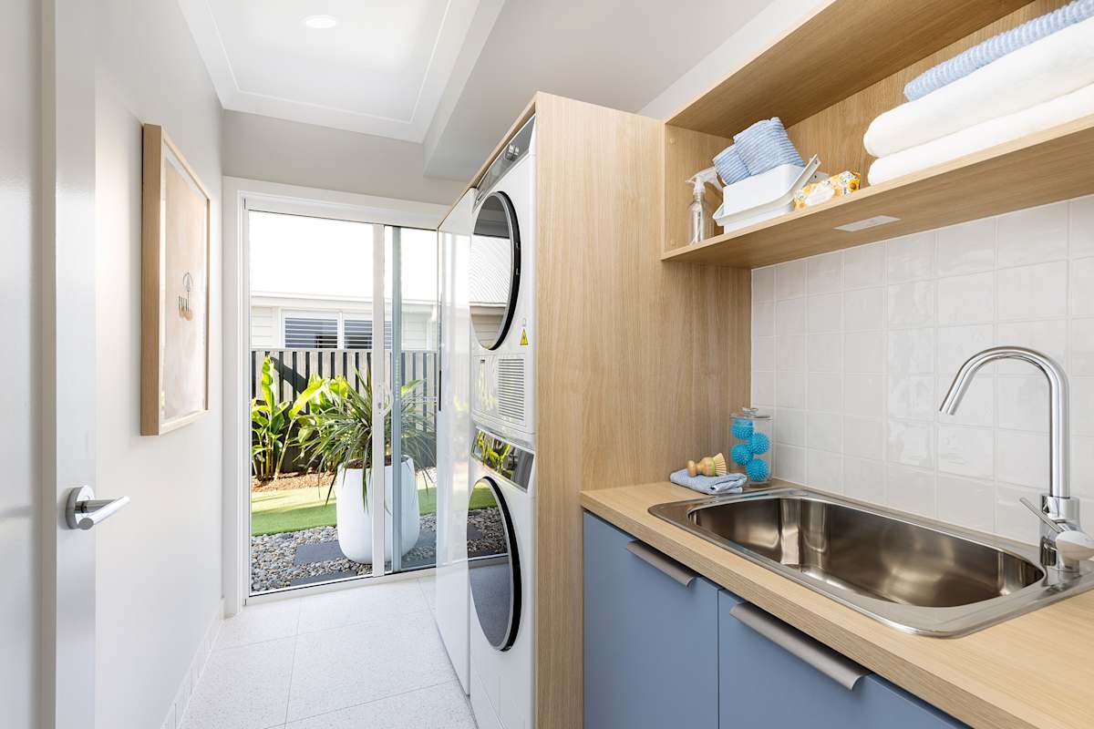 Preston 35 Display. Coastal Design Style. Laundry