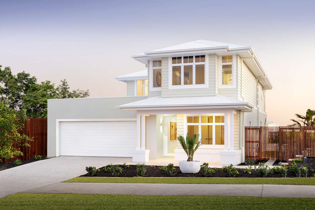 Lotus 34 house design with Willow facade - display