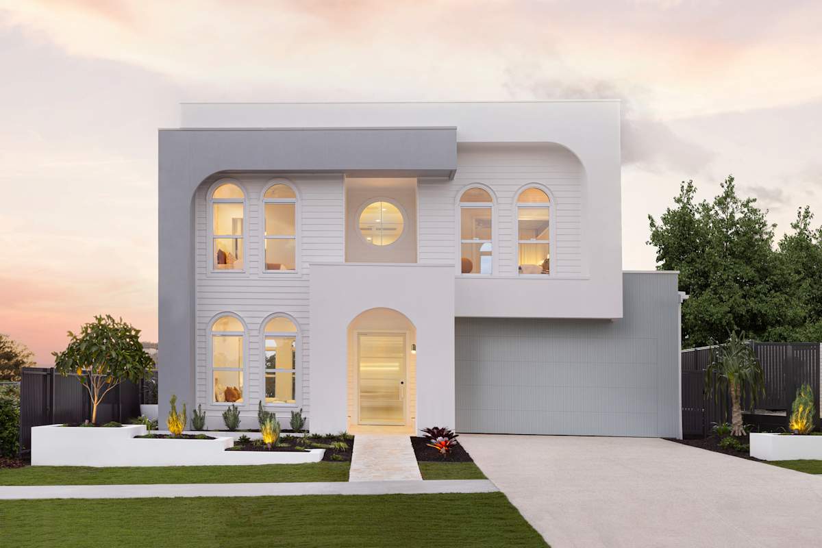 BLK43A house design - Arch Facade - Display