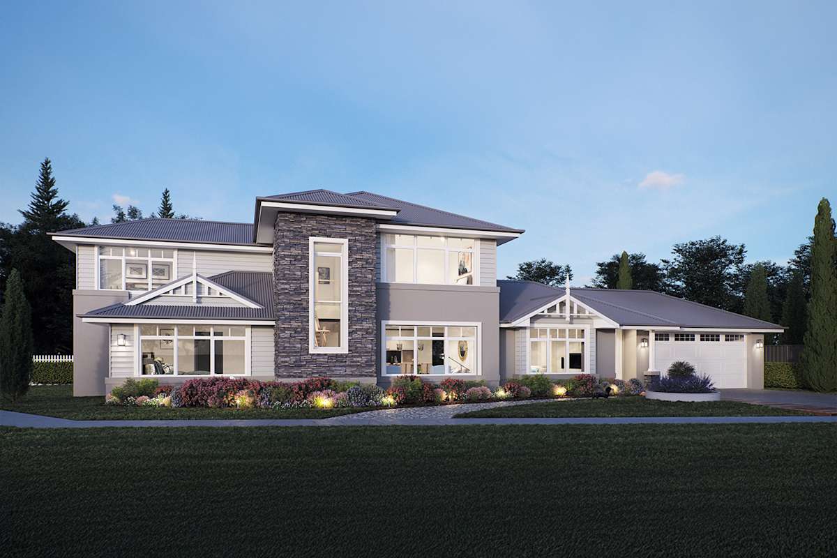 Ashton 32 house design with Hampton Facade