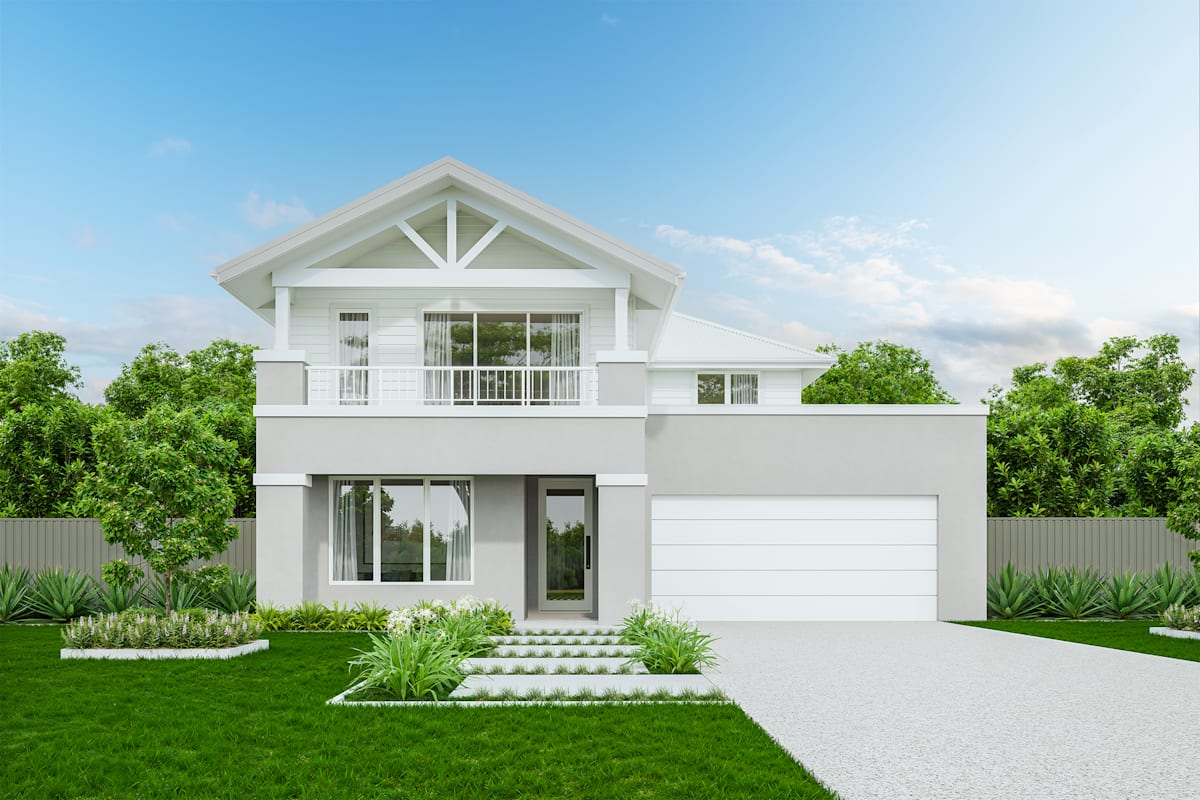 Aurora 40 house design with freshwater facade