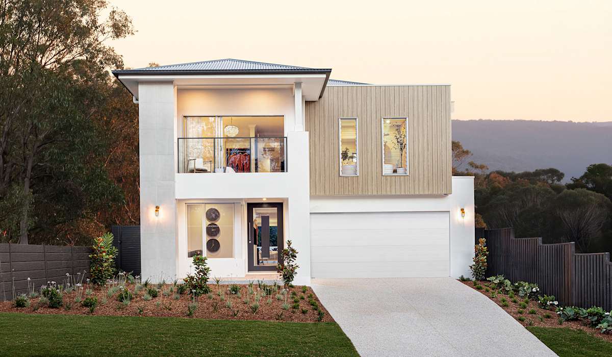 Riviera 43 house design with kensington facade