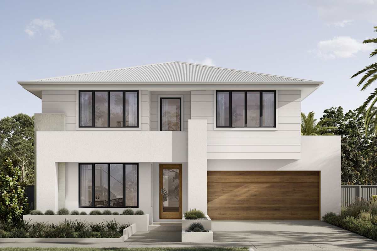 Preston 41 house design with Bianco facade