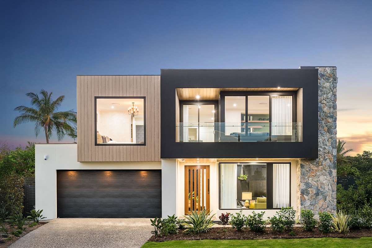 lotus 46 house design with cube facade