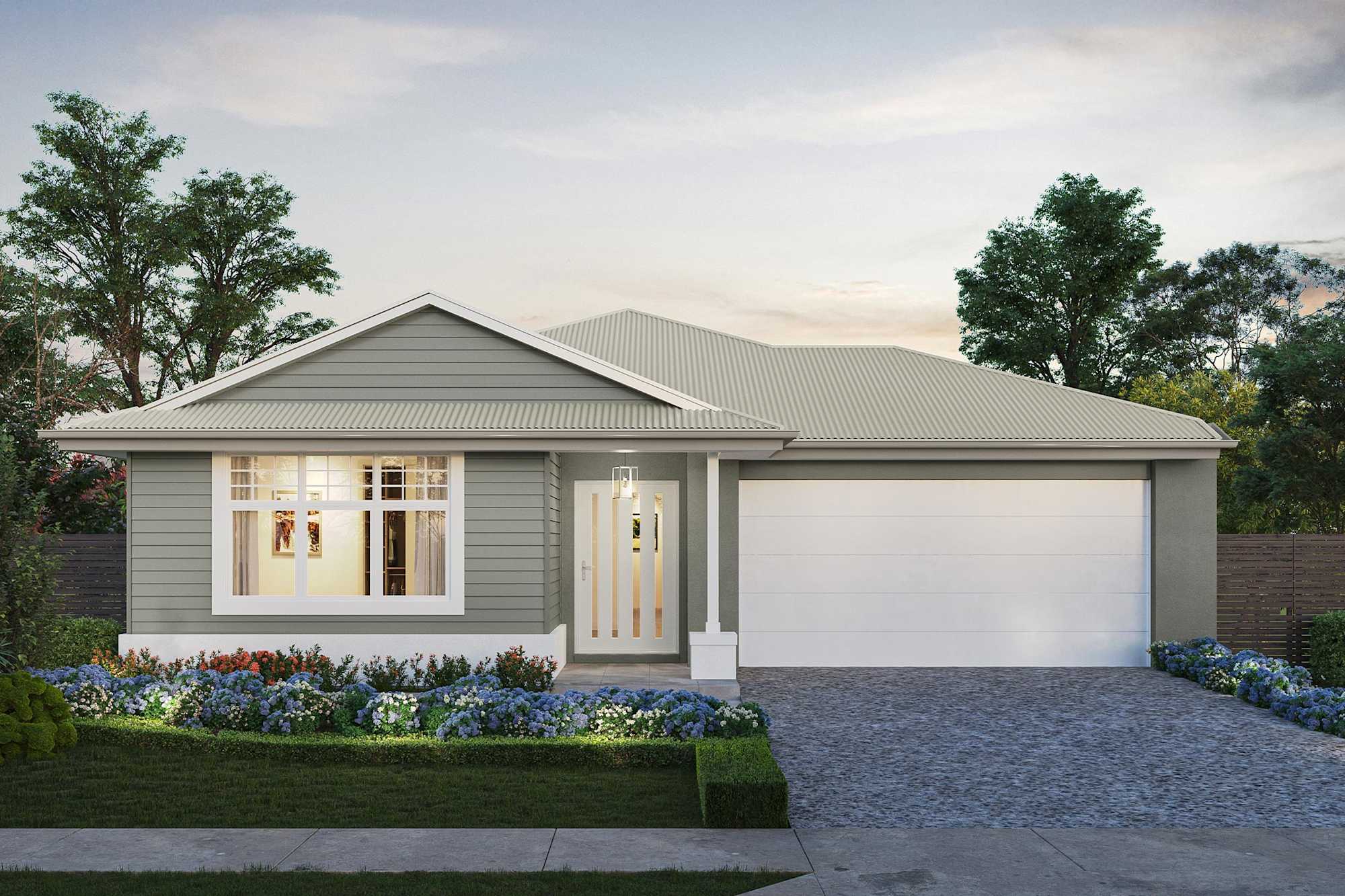 River house design with ocean facade