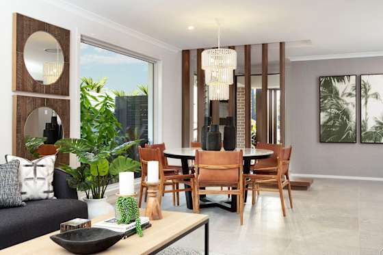 Juniper 27 house design living room - sunshine coast builders