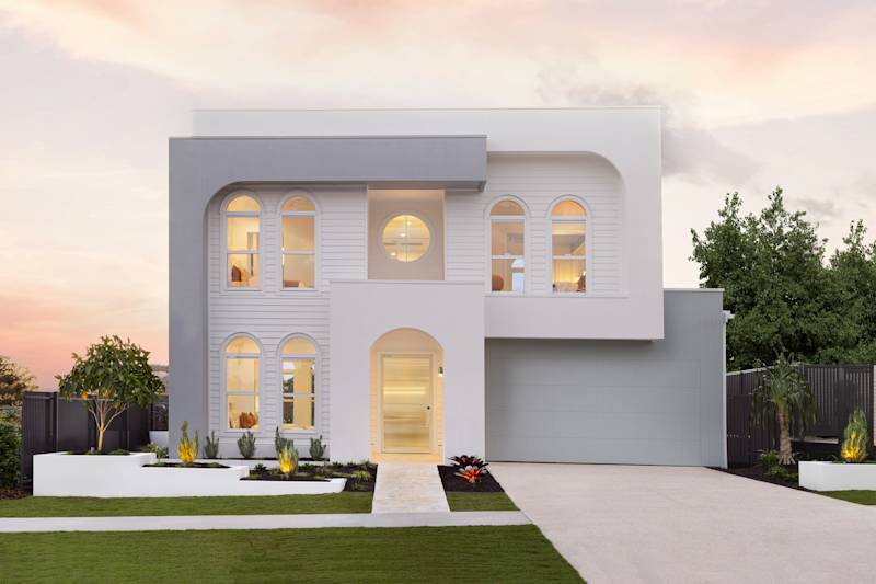 BLK43A house design - Arch Facade - Display