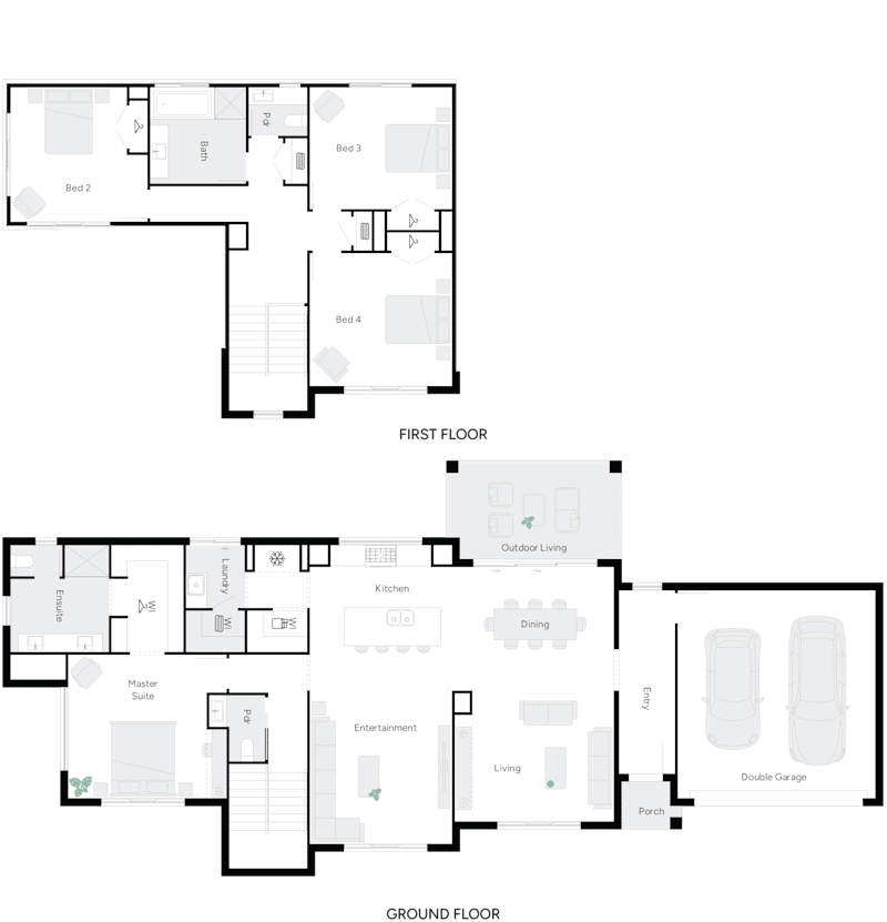Ashton 32 Double Storey House Floor Plan