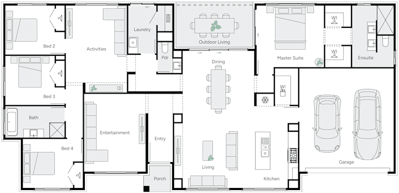 Avery 28 Single Storey House Floor Plan