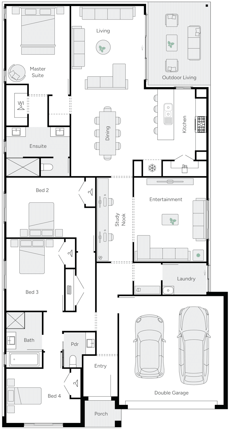 Forever 29 Single Storey House Floor Plan