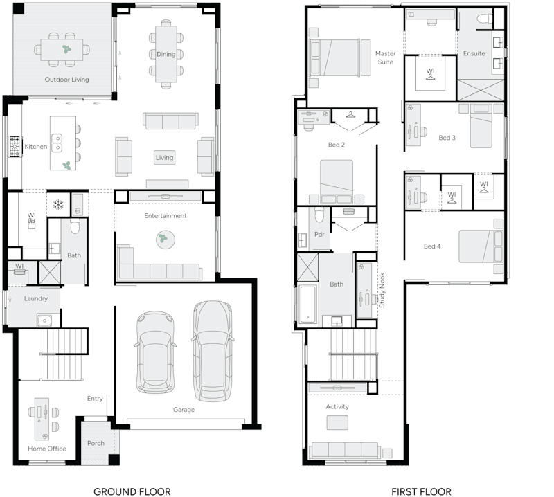 Frankky 35 Double Storey House Floor Plan
