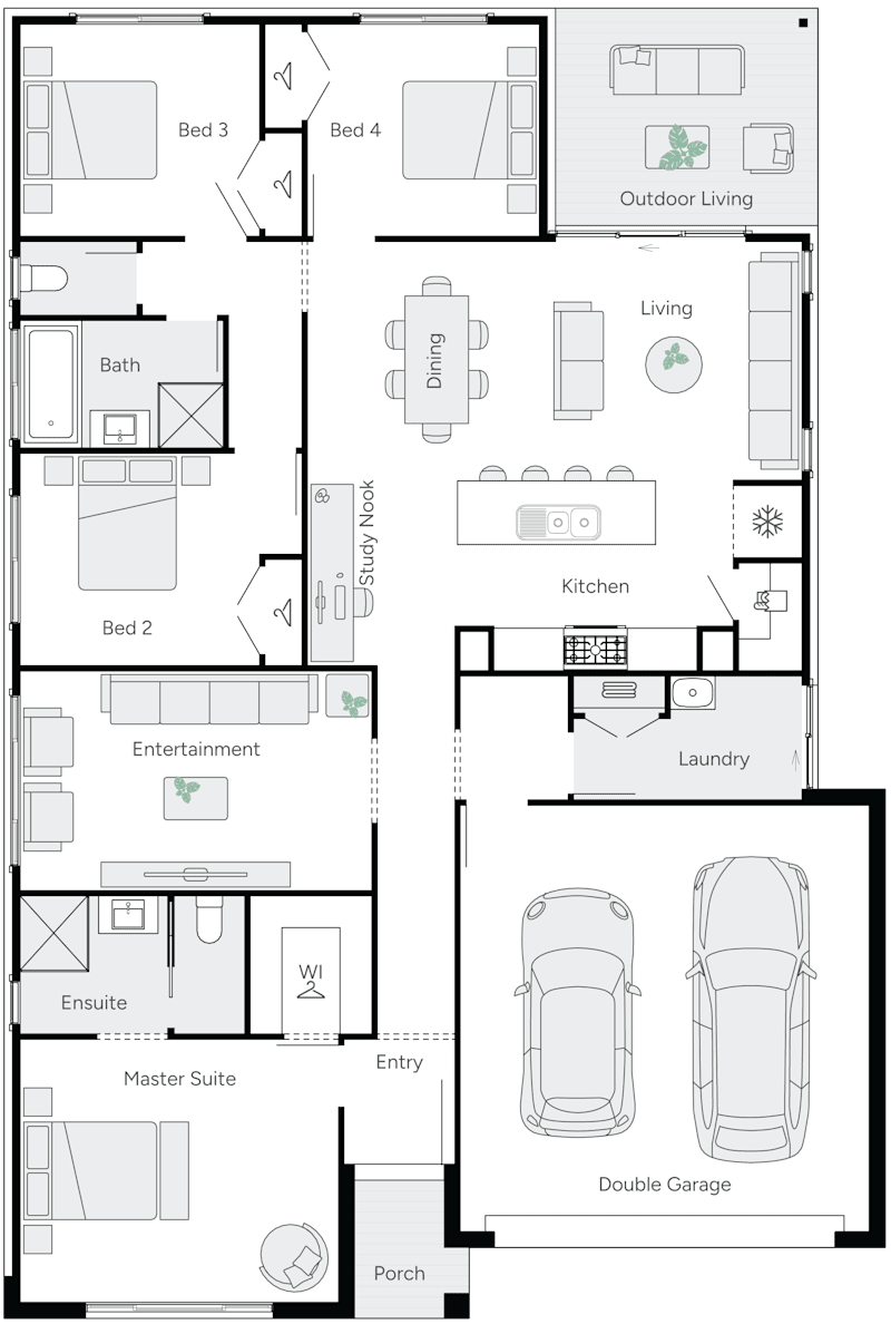 Wish Single Storey Studio Collection House Plan