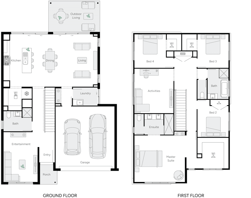Vera 31 Double Storey House Floorplan