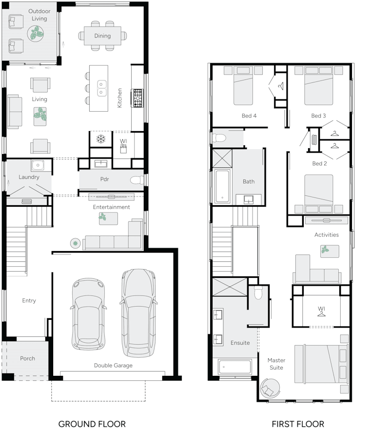 Tulloch 27 Double Storey House Floor Plan
