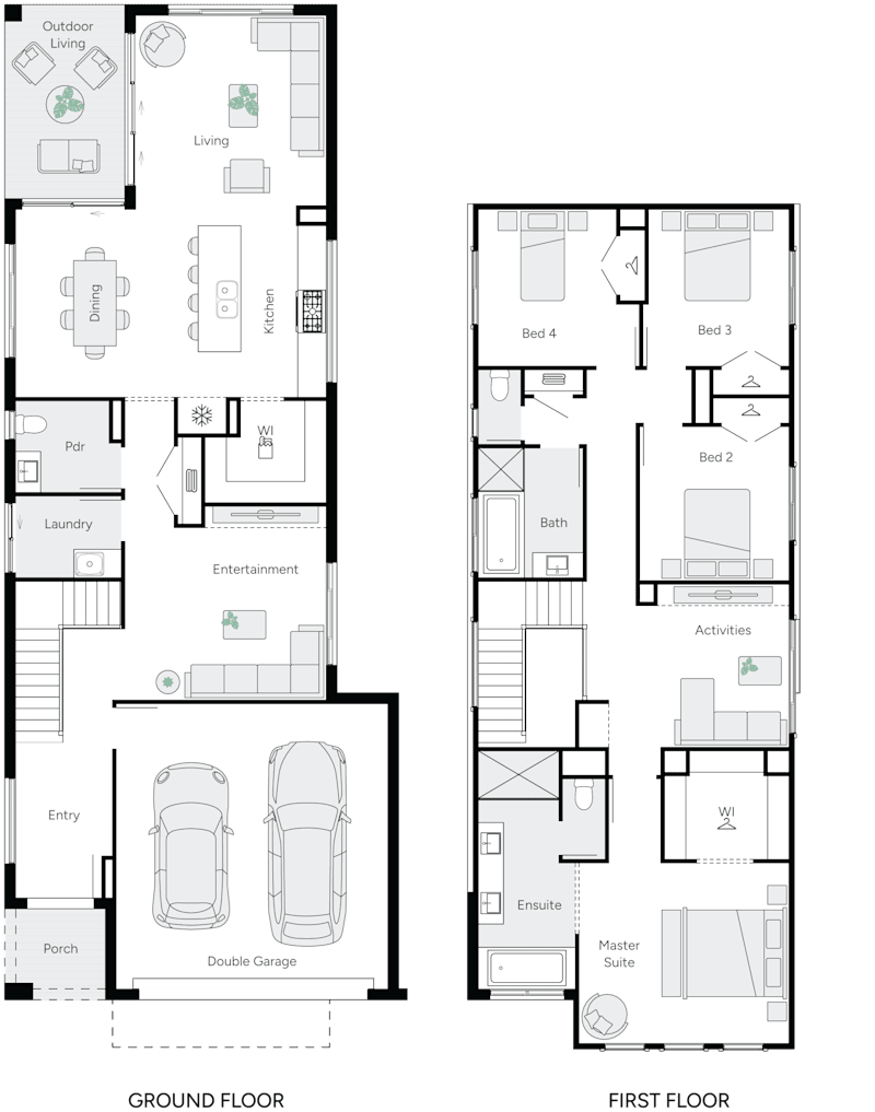 Tulloch 29 Double Storey House Design Floor Plan