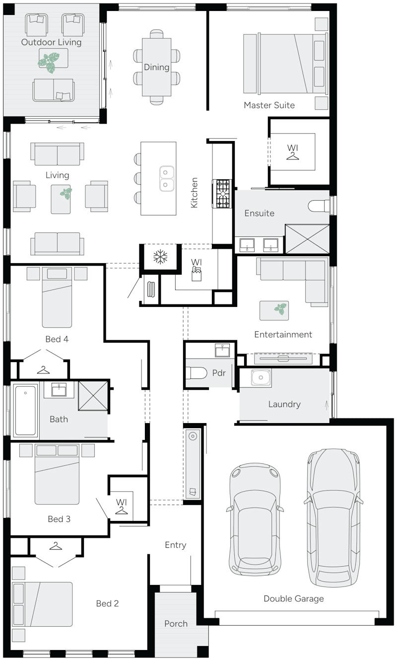 San Marino 24 Single Storey House Floor Plan