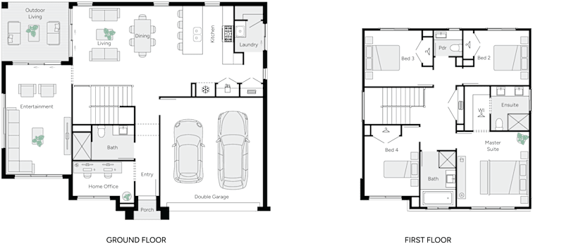 Rayven 27 Double Storey House Floor Plan