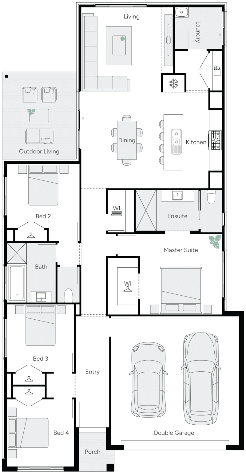 Promise 24 Single Storey House Floor Plan