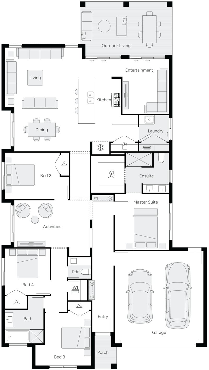 Jamieson 27 Single Storey House Floor Plan