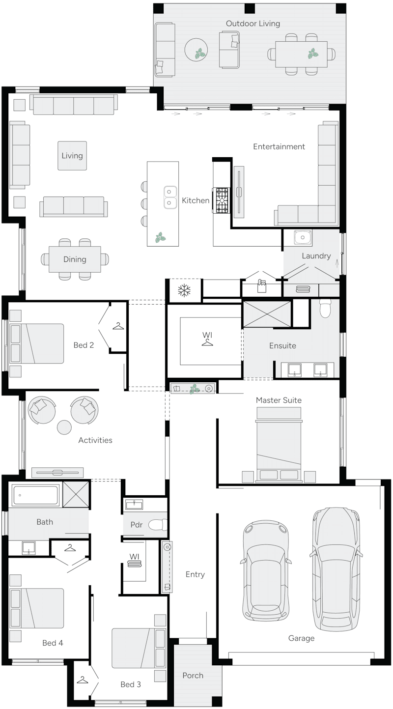 Jameison 30 Single Storey House Floor Plan