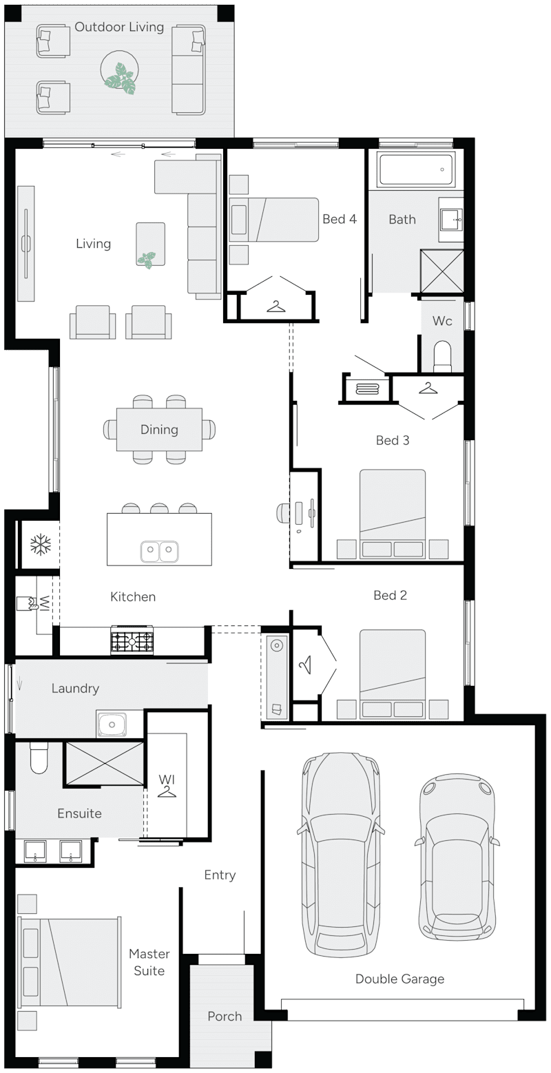 Jemimah 23 Single Storey House Floor Plan