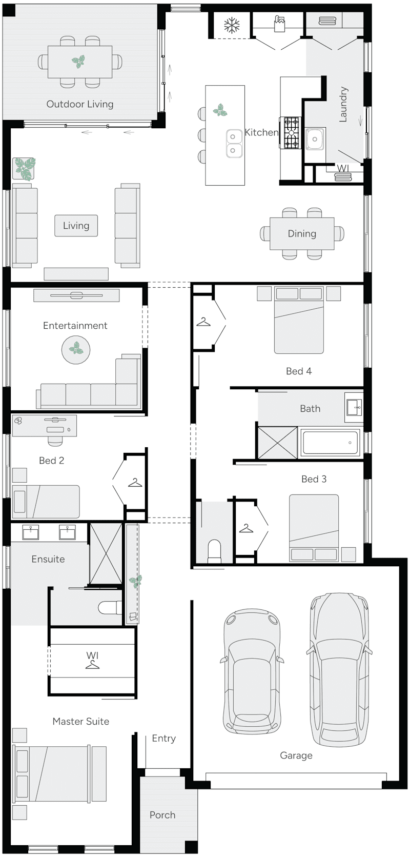 Lexie 26 Single Storey House Floor Plan