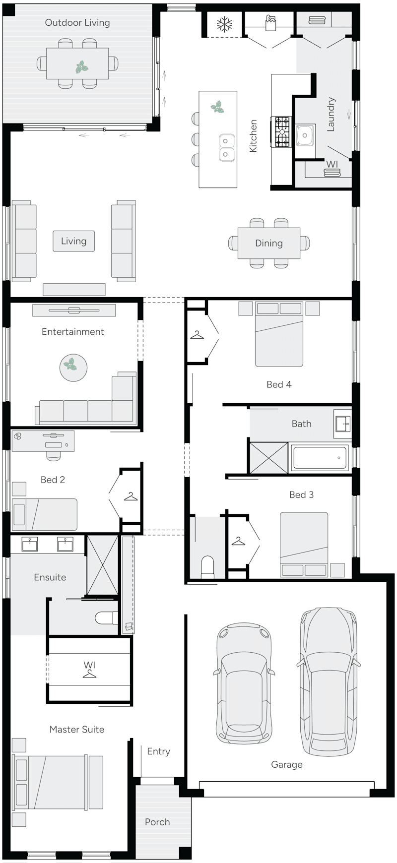 Lexie 27 Single Storey House Floor Plan