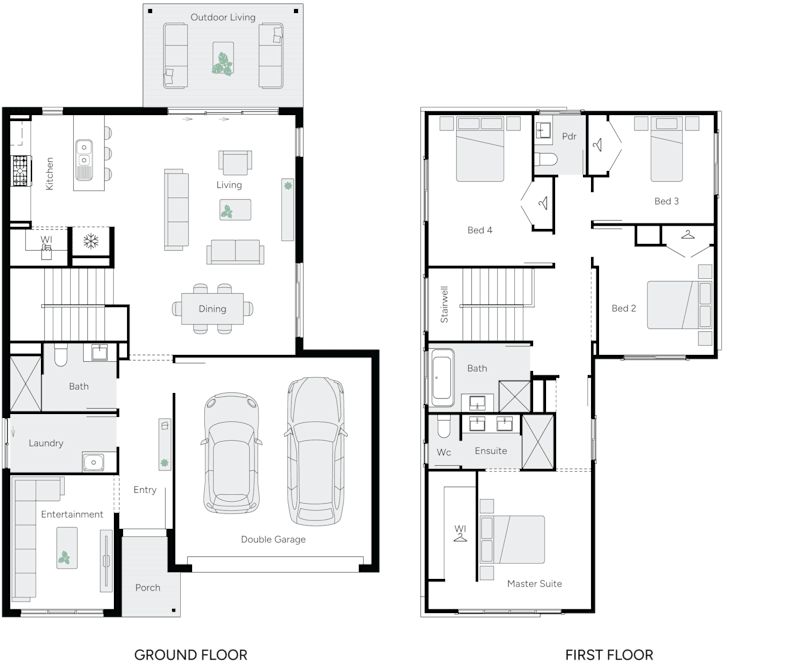Liana 27 Double Storey House Floor Plan