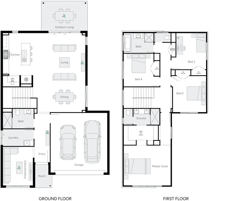 Liana 29 Double Storey House Floor Plan