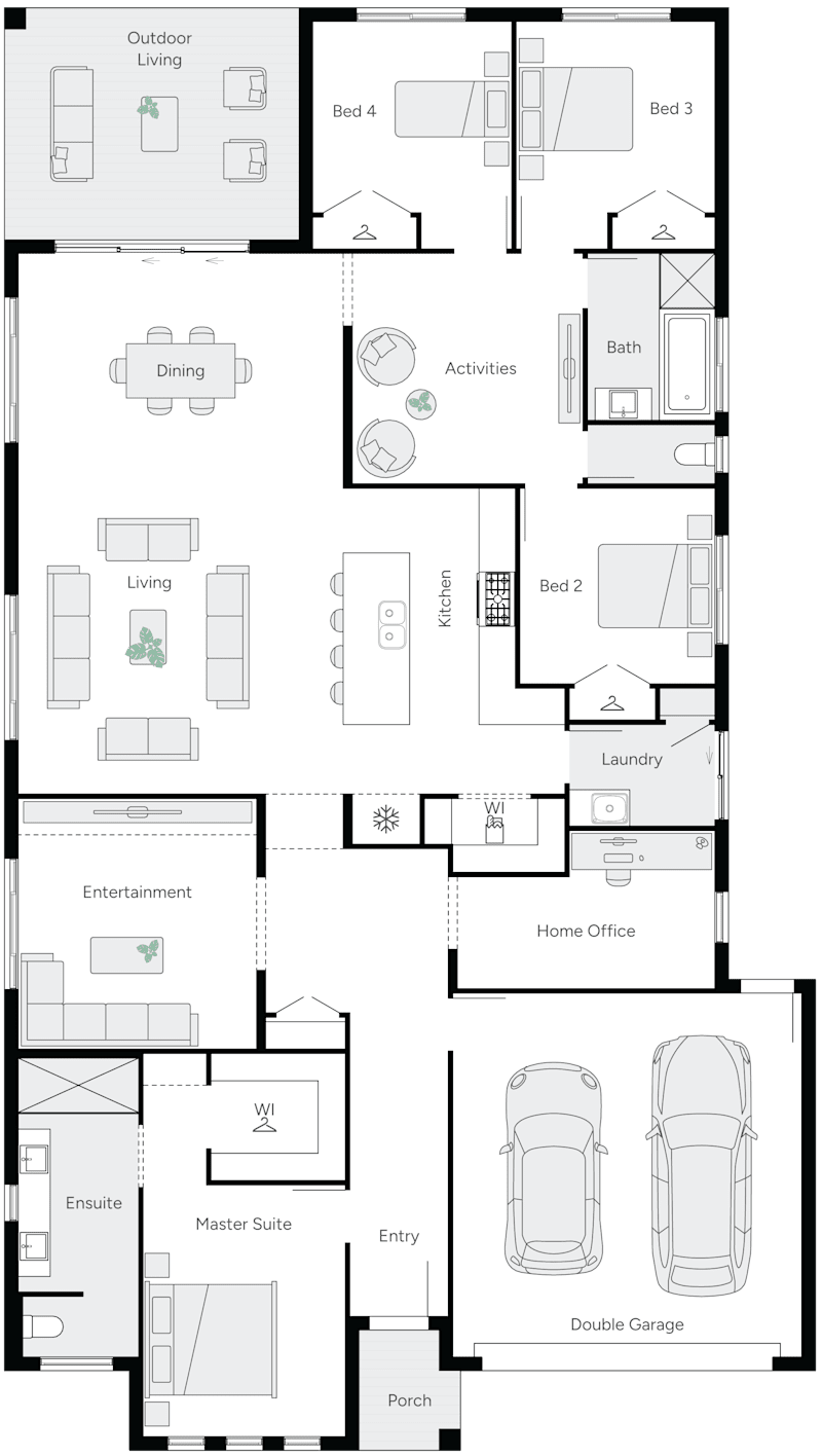 Meridian 30 Single Storey House Floor Plan