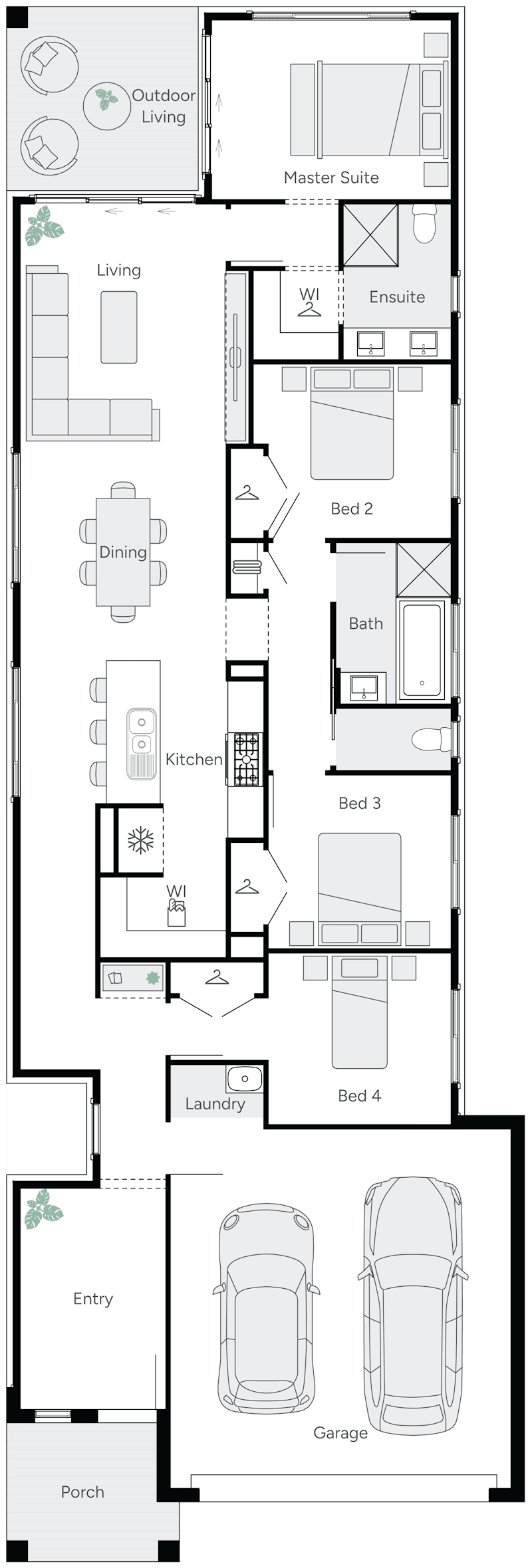 Milo 22 Single Storey House Floor Plan