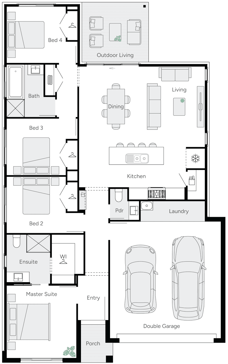 Miracle 20 Single Storey House Floor Plan