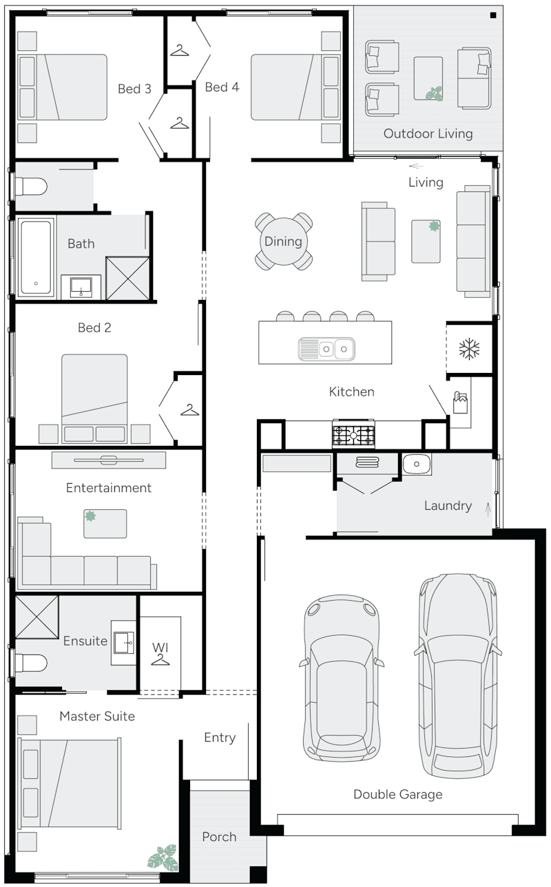 Miracle 21 Single Storey House Floor Plan