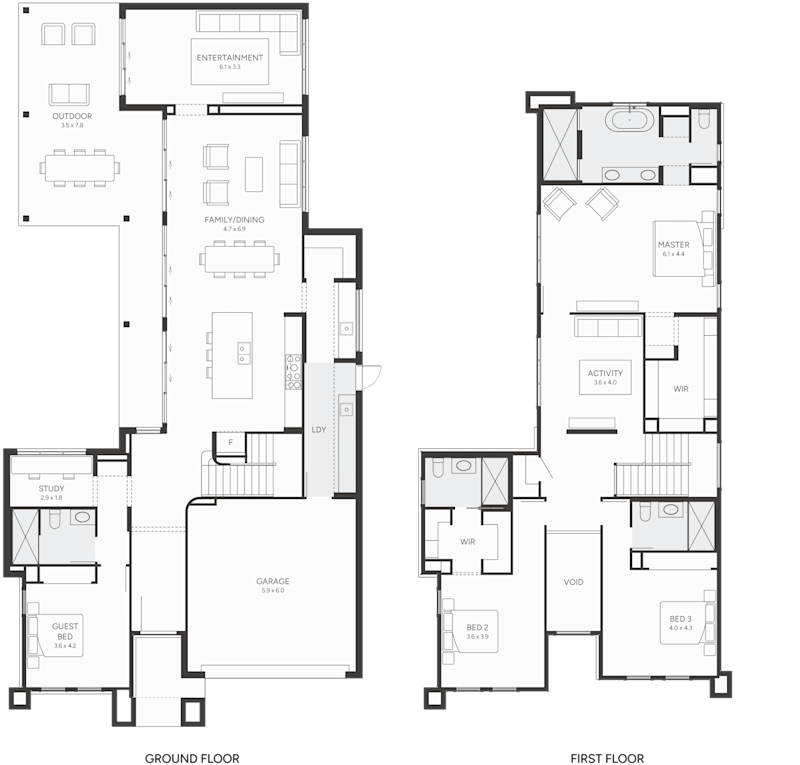 BLK 43A Double Storey House Design Floor Plan