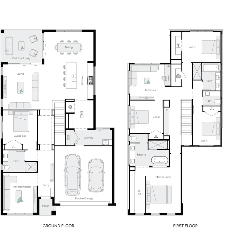 Aria 37 Double Storey House Floor Plan