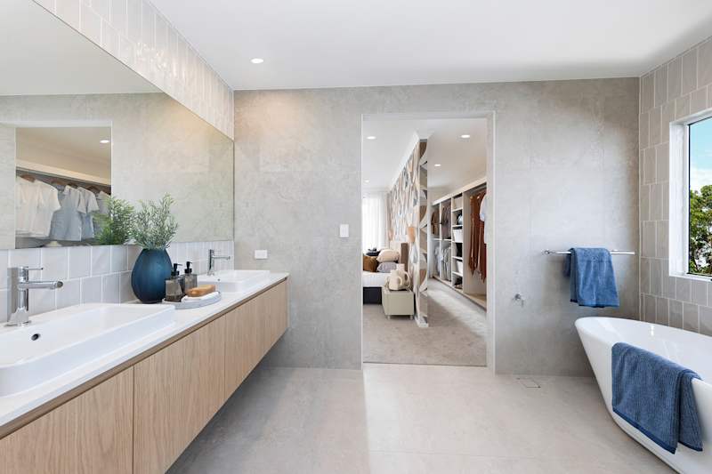 aria 42 master bathroom