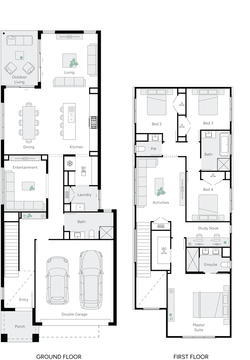 Ashford 32 Double Storey House Floor Plan