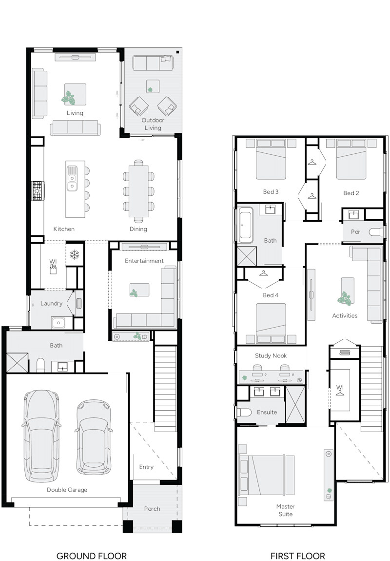 Ashford 32 Double Storey House Floor Plan
