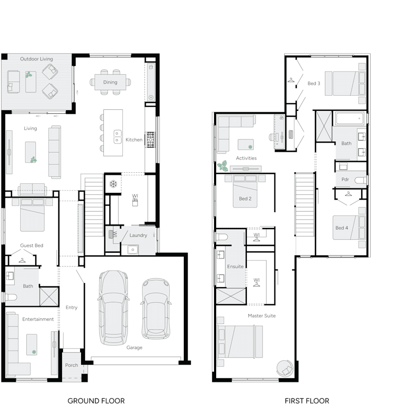 Aria 32 Double Storey House Floor Plan