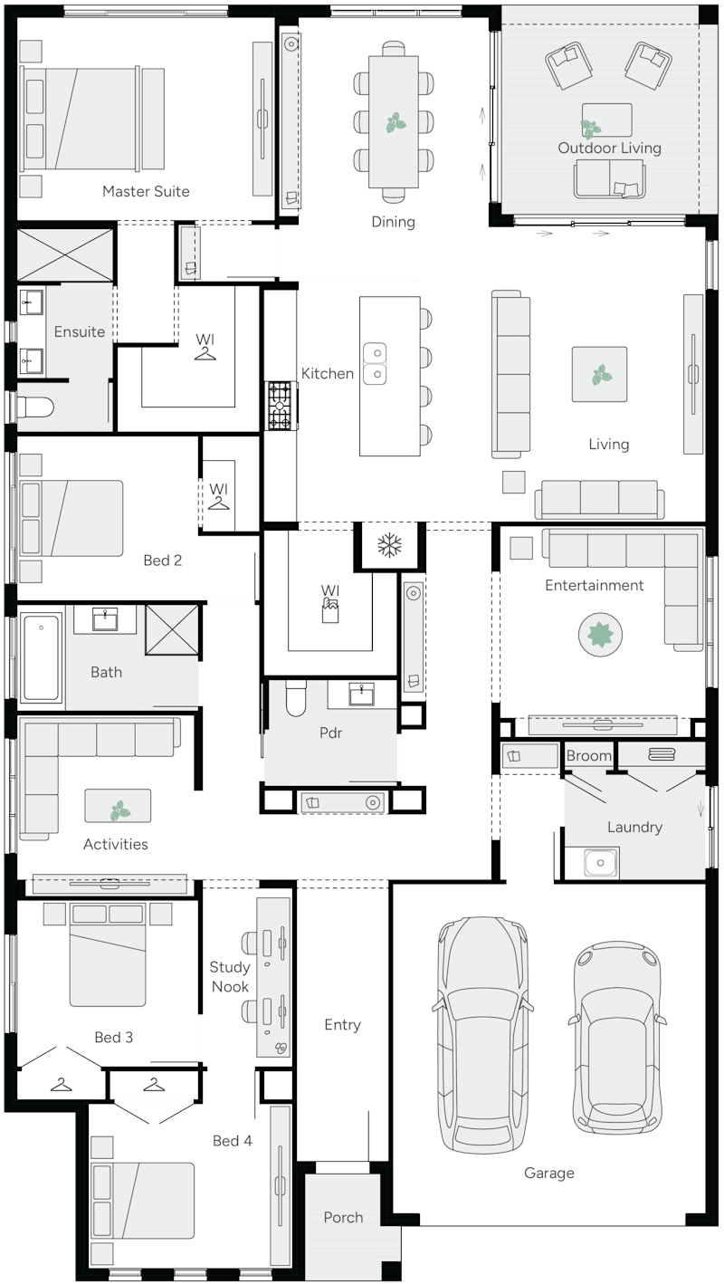 Evie 31 Single Storey House Floor Plan