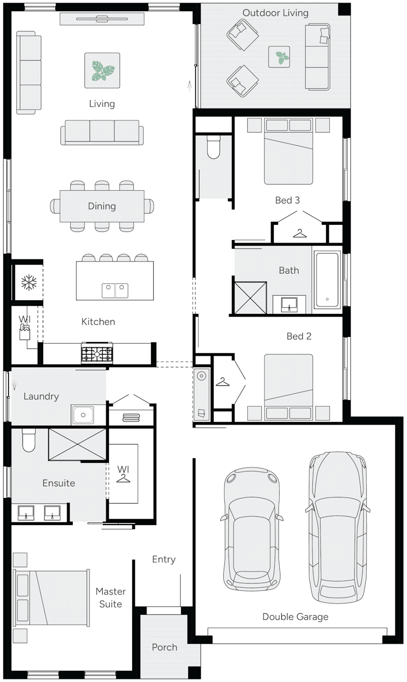 Jemimah 21 Single Storey House Floor Plan